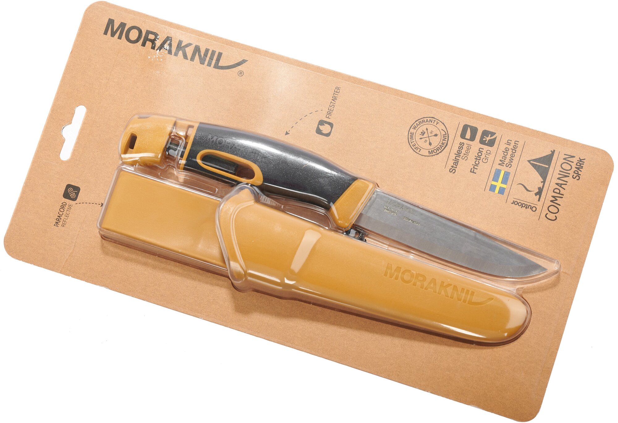Нож Morakniv Companion Spark (13570) стальной лезв.104мм черный/зеленый - фото №4