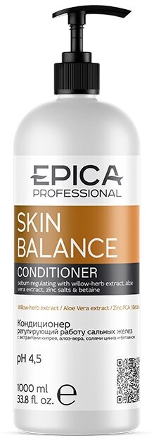 EPICA Professional кондиционер Skin Balance регулирующий работу сальных желез кожи головы, 1000 мл