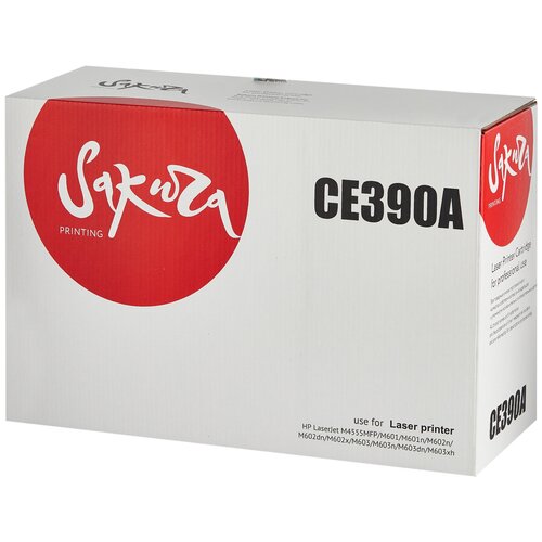 Картридж Sakura CE390A, 10000 стр, черный картридж hi black hb ce390a 10000 стр черный