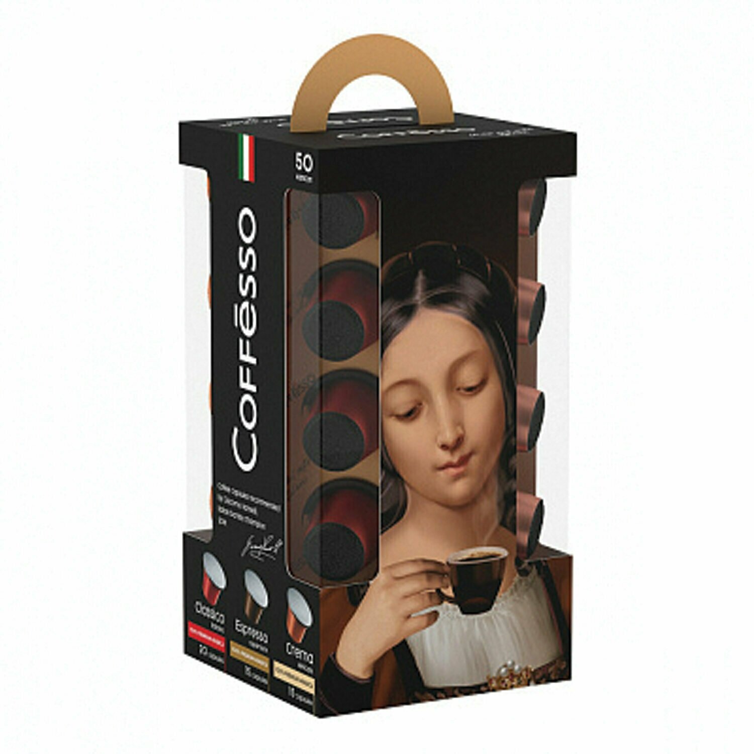 Кофе в капсулах 50 порций для NESPRESSO, COFFESSO Ассорти, 100% арабика, 100944 - фотография № 3