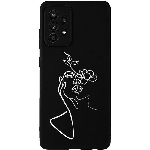 Силиконовый чехол Mcover для Samsung A73 с рисунком Девочка силиконовый чехол mcover для samsung a73 с рисунком зайчик с сердечком