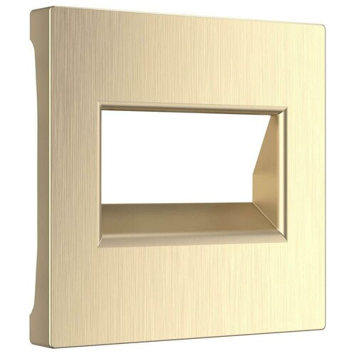 фото Накладка werkel для двойной розетки еthernet rj-45 шампань рифленый wl10-rj45+rj45-cp 4690389128349