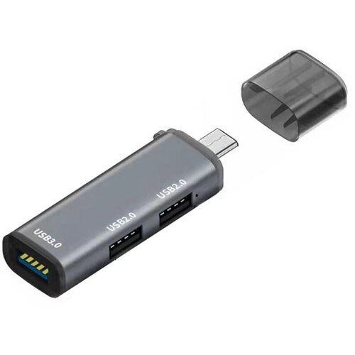 ORIENT Разветвитель 2 порта USB2.0 + 1 порт USB3.0 ORIENT CU-327, внешн. (Type-C) (ret)