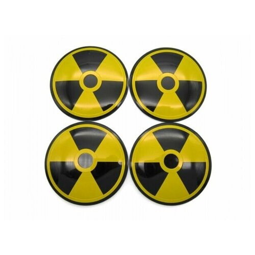 Наклейки на диски Радиация 56 мм