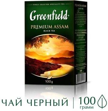 Чай Greenfield Premium Assam 100 г, листовой черный