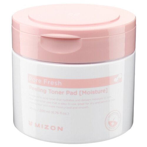фото Mizon пилинг-диски для лица pore fresh peeling toner pad увлажняющие 200 мл 30 шт.