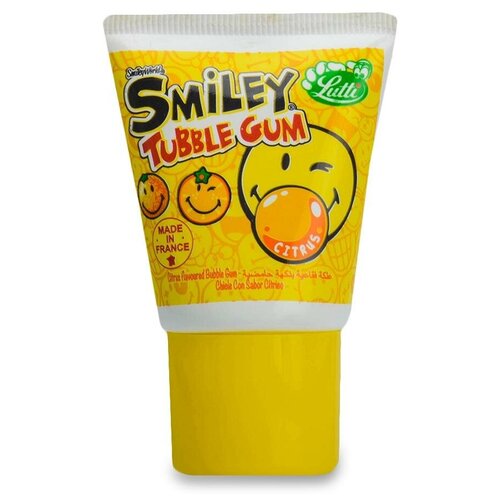 фото Жевательная резинка lutti tubble gum smiley citruc 35 г