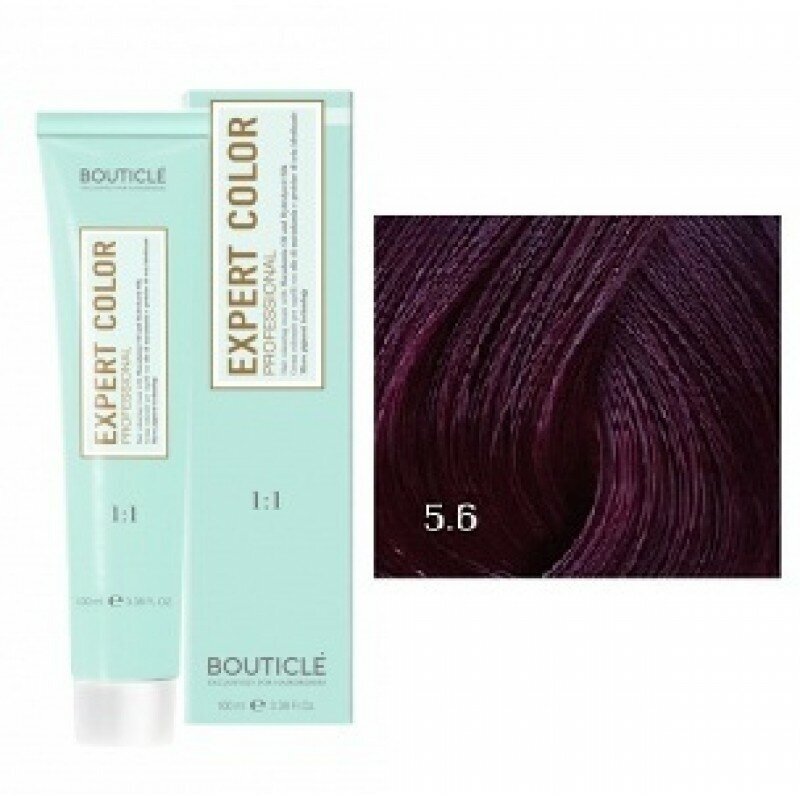 Bouticle Expert Color крем-краска для волос, 5.6 светлый шатен фиолетовый
