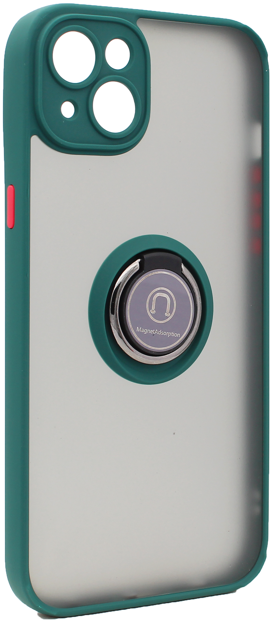 Чехол противоударный Mobix для Apple IPhone 14 Plus с кольцом и с функцией подставки цвет: Зеленый