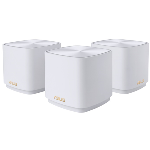 Роутер ASUS XD5 (W-1-PK)//3 access point, 802.11b/g/n/ac/ax, до 574 + 1201Mbps, 2,4 + 5 gGz, white ; 90IG0750-MO3B20 (XD5 (W-3-PK))