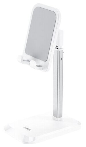 Держатель настольный Hoco PH27 White для телефона и планшета 4.7-10 дюймов, регулируемый, белый
