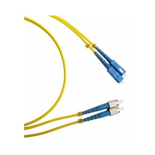 Патч-корд Lanmaster оптический TWT, PVC, дуплексный, SC/UPC-SC/UPC, SM OS2, 3.0 м