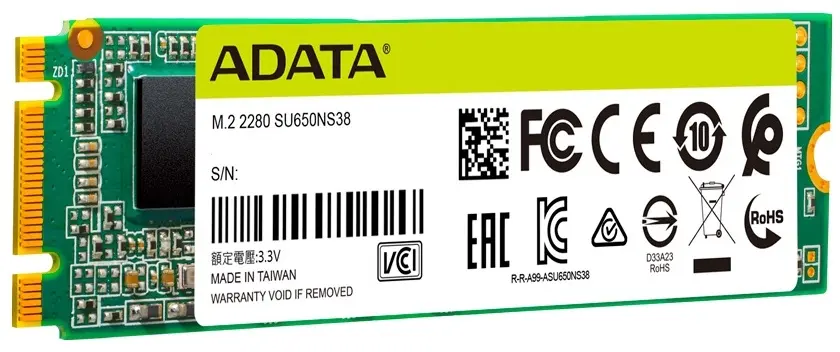 Твердотельный накопитель ADATA Ultimate SU650 512 ГБ SATA ASU650NS38-512GT-C