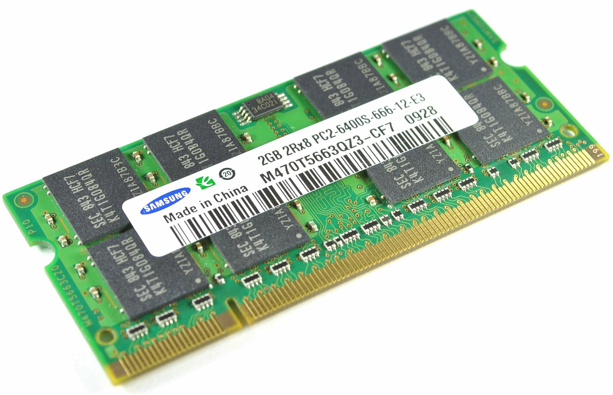 Оперативная память для ноутбука Samsung 2GB DDR2 PC2-6400s 800MHz SO-DIMM