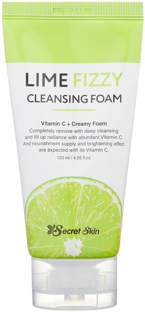 Secret Skin пенка для умывания Lime Fizzy Cleansing Foam, 120 мл, 140 г