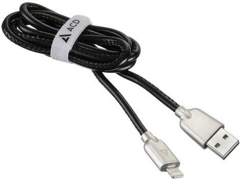 ACD Кабель USB соединительный USB A-Lightning ACD U926 ACD-U926-P5B, черный (1.0м) (ret)