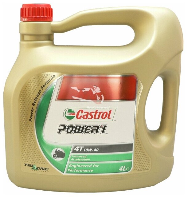 Полусинтетическое моторное масло Castrol Power 1 4T 10W-40, 4 л