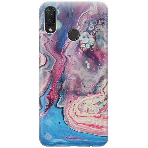 фото Cиликоновый чехол на huawei nova 3i / p smart plus / хуавей нова 3 ай / п смарт плюс с принтом "разноцветный мрамор" gosso