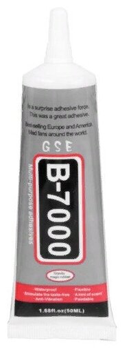 Клей герметик B-7000 / B7000 (50 ml) прозрачный эластичный, для проклейки тачскринов и приклеивания страз - фотография № 9