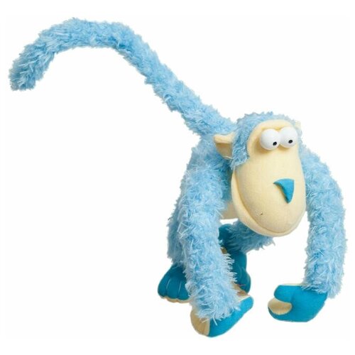 Мягкая игрушка Fancy Обезьянка Питто голубая, 24 см, голубой