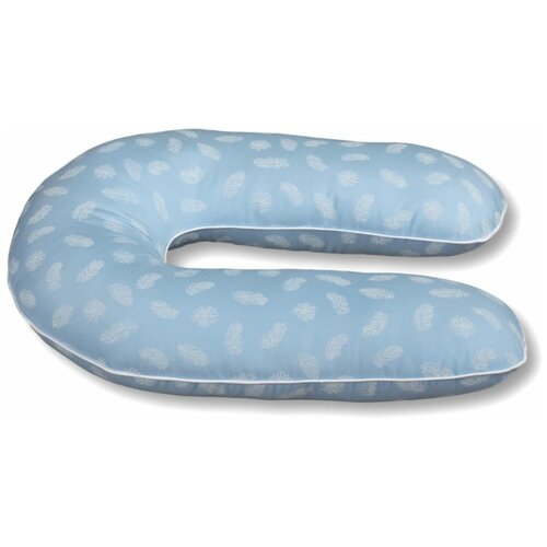 Подушка AlViTek U-280 холфит-шарики/тик, голубой пдб б мл подушка для беременных бамбук бумеранг