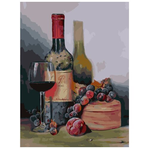 Белоснежка картина по номерам Красное вино, 531-AS40x30см