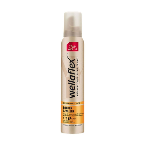 WELLAFLEX Мусс для волос Кудри и волны (Locken&Wellen) СФ 3. 200мл мусс для волос wella wellaflex мусс для волос блеск и фиксация суперсильной степени фиксации 200 мл