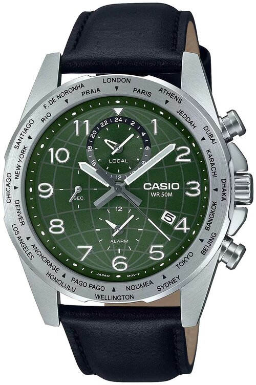 Наручные часы CASIO Collection, зеленый, черный