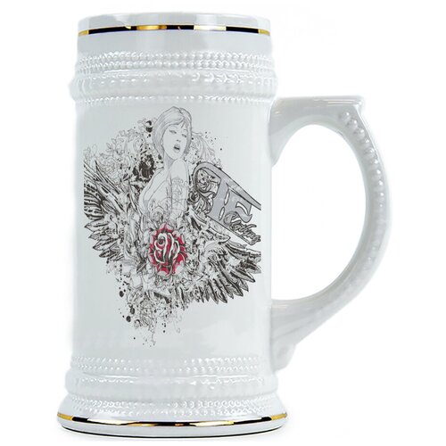 фото Пивная кружка девушка с крыльями drabs
