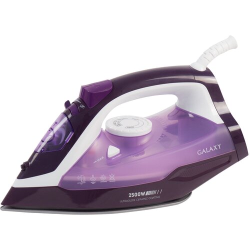 Утюг 2500ВТ керамич Покрытие С отпар Автооткл антинак антикапля самооч GALAXY новинка 401600₽