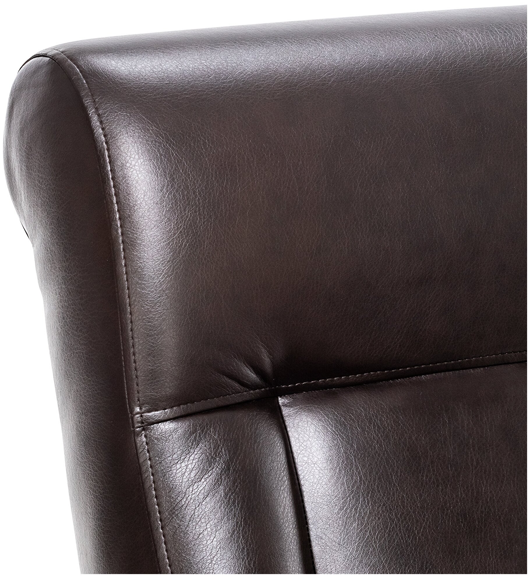 Кресло-качалка Сиетл PRIME венге/экокожа oregon120 - фотография № 7