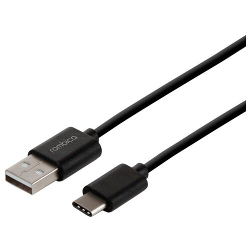 Rombica Digital USB - USB Type-C (CR-01), 1 м, черный кабель rombica digital usb usb type c cl 01 1 м темно зеленый