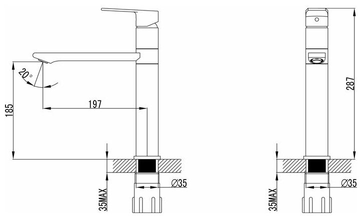 Смеситель для кухни Iddis Edifice, песок ED3PBSGi05 - фотография № 8