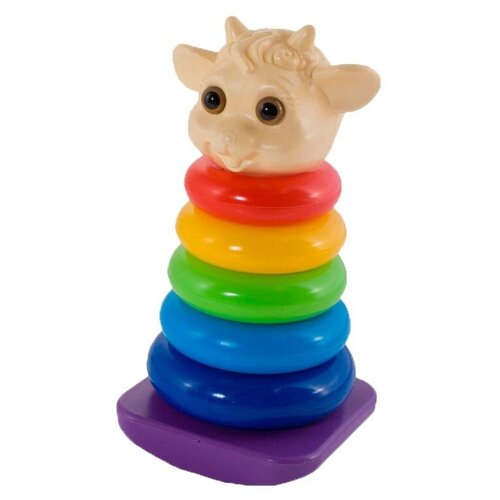 Развивающая игрушка Нордпласт Овечка Качалка, разноцветный пирамидка качалка овечка
