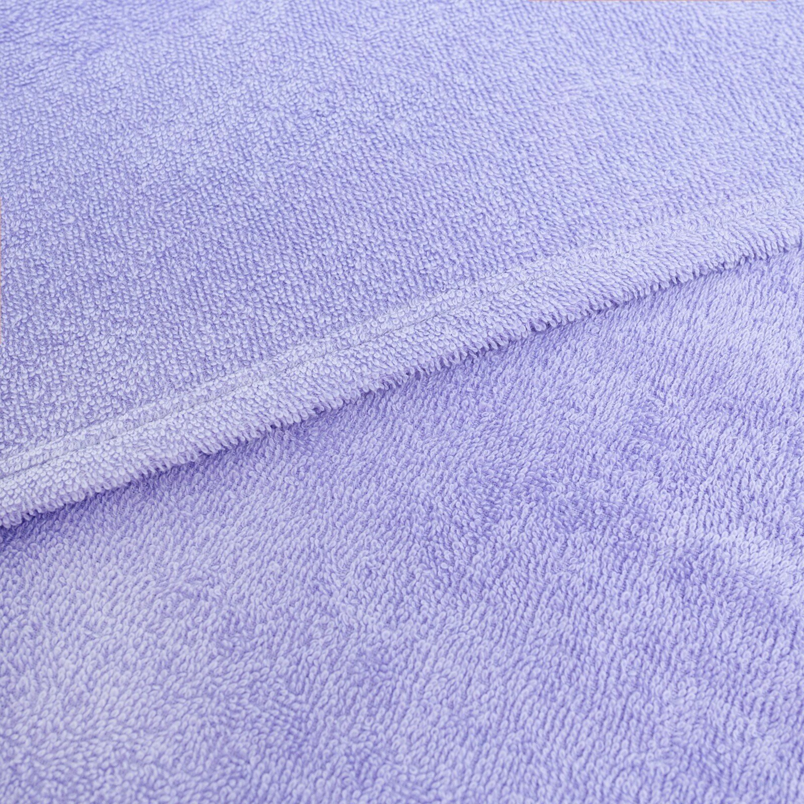 Набор для купания (полотенце-уголок 85*85±2см, полотенце 40*55см, рукавица), цвет сиреневый