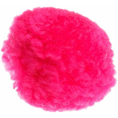 Помпон трикотажный Nazar фуксия (21), 100%полиэстер, d3см, 3шт