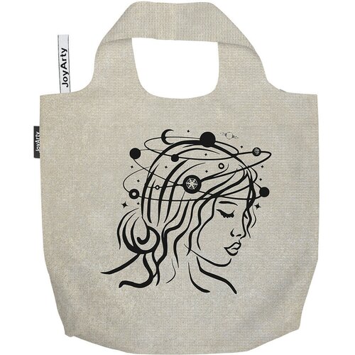фото Сумка авоська joyarty "космос в твоей голове" 46x65x7 см