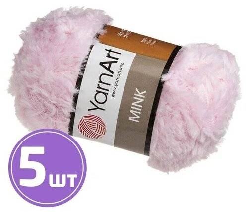 Пряжа YarnArt Mink (347), бледная роза, 5 шт. по 50 г