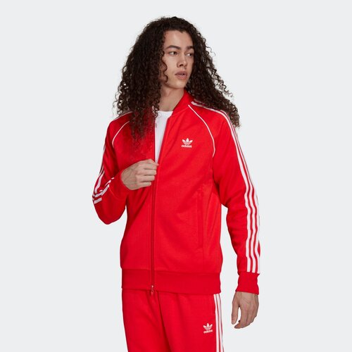 фото Олимпийка adidas originals, размер m, красный, белый