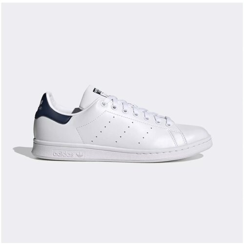 фото Кеды adidas originals stan smith, демисезон/лето, повседневные, перфорированные, размер 10 uk, белый, синий