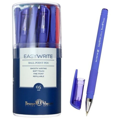 Ручка шариковая EasyWrite JOY, стержень синий, узел 0.5 мм, микс ручка шариковая easywrite zefir узел 0 5 мм стержень синий микс