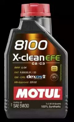 MOTUL 107210 Масло моторное Motul 8100 X-Clean EFE 5W-30 1л.