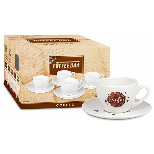 фото Koenitz набор из 4 кофейных пар для кофе "брызги кофе" konitz