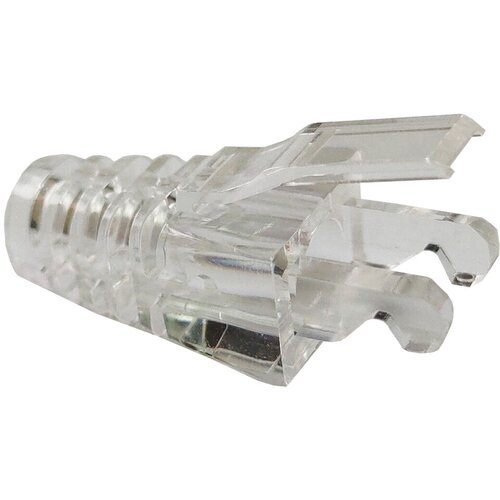 Защитные колпачки для кабеля 5,5 мм, на соединение коннектора с кабелем, прозрачные, 100 шт. в пчк розетка lanmaster mosaic nm el45x45 wh белый