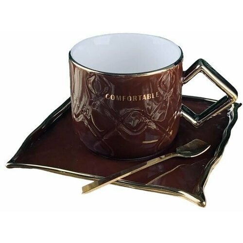 Чайная пара чашка с блюдцем фарфор 210 мл 1407₽