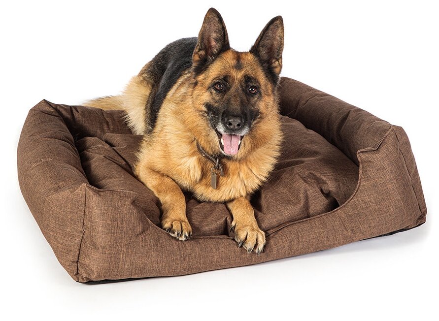 Лежак для собак из антивандальной ткани, размер 93-75 см, лежанка с бортиками - фотография № 5