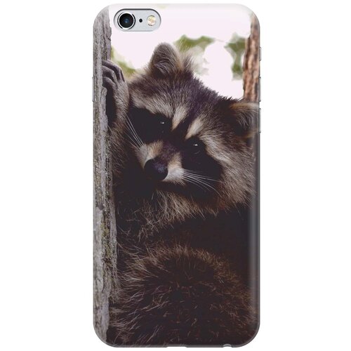 фото Gosso ультратонкий силиконовый чехол-накладка для apple iphone 6s / 6 с принтом "енотик"