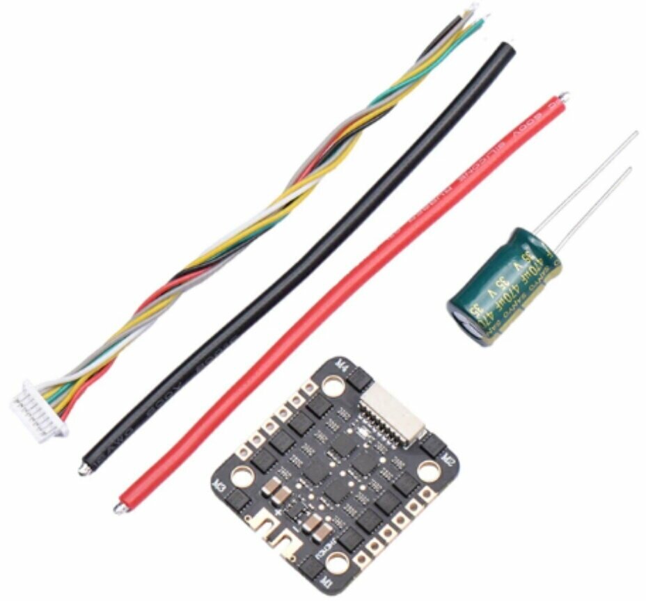 Регулятор скорости 4 в 1 JHEMCU EM40A blheli _ S DShot600 2-6S для FPV гоночных дронов квадрокоптеров