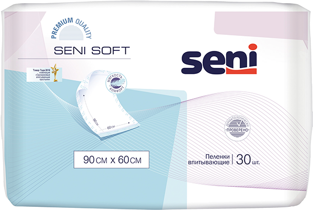 Пеленки Seni Soft, 90х60 cм, 30 шт. (Егорьевск)