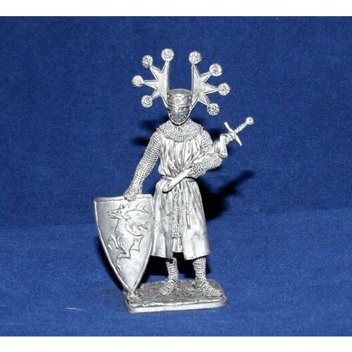 фото Коллекционная оловянная миниатюра, солдатик в масштабе 54мм( 1/32) ульрих фон зингенберг. германия, 13 век нет бренда